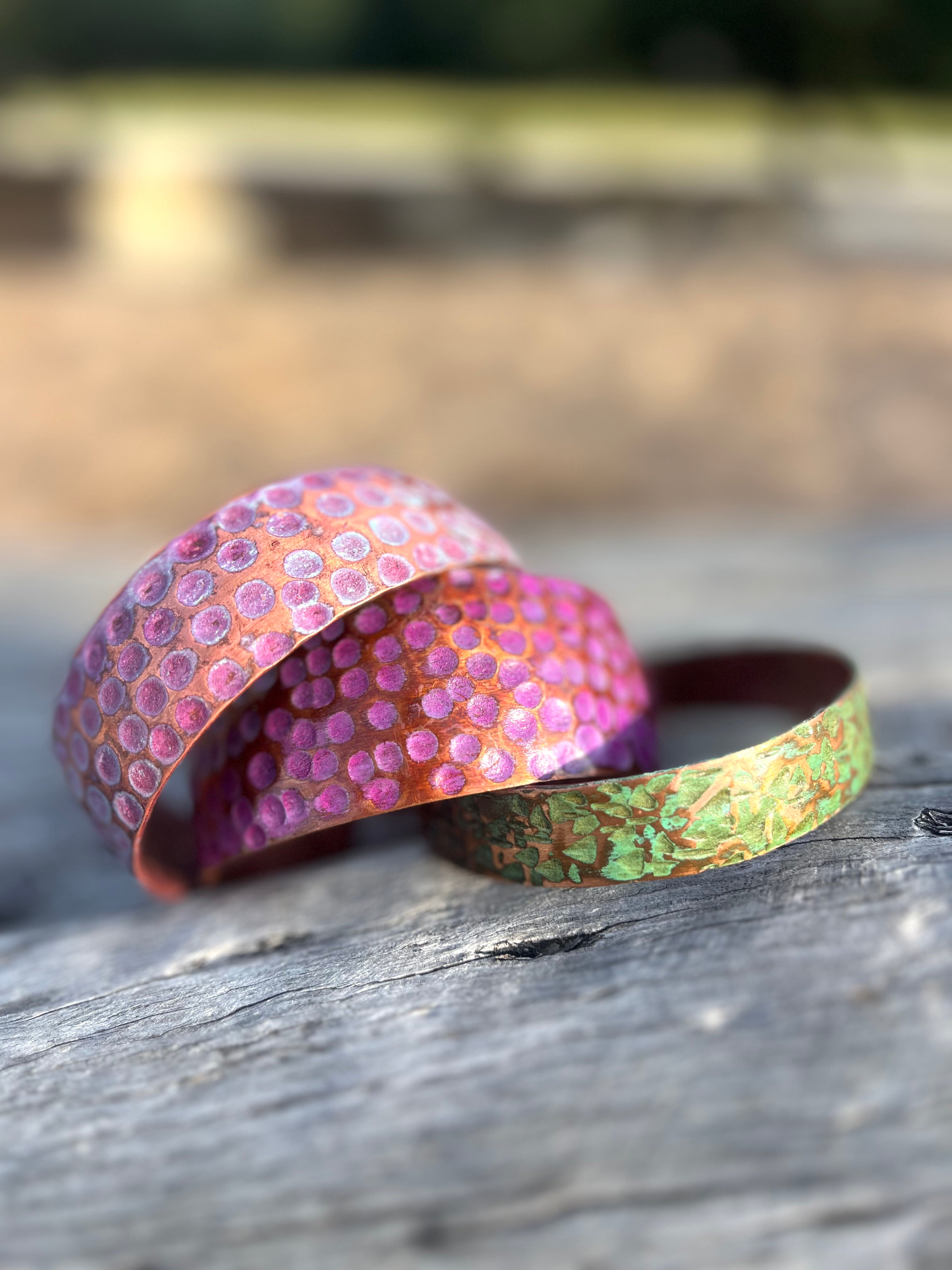 Uémbeni Hand-Hammered Bracelets